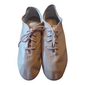 Capezio Jazz Dance Shoes Leather Tan Size 9.5